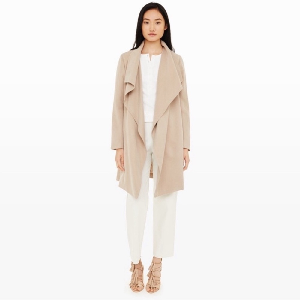 Club Monaco Gideon Trench Coat XS Taupe